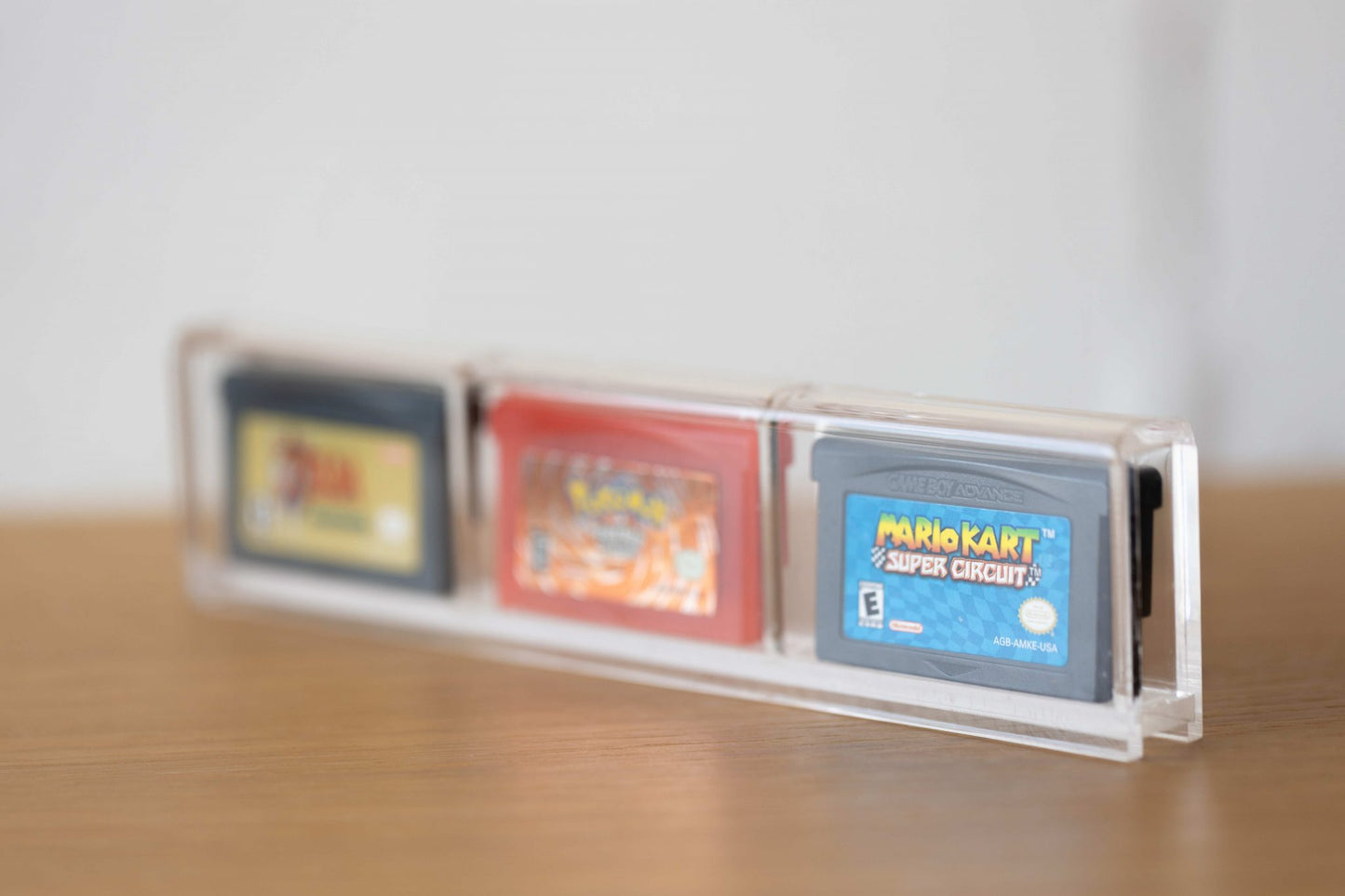 Game Boy Advance 3 Game Cartridge CartVault Display Case